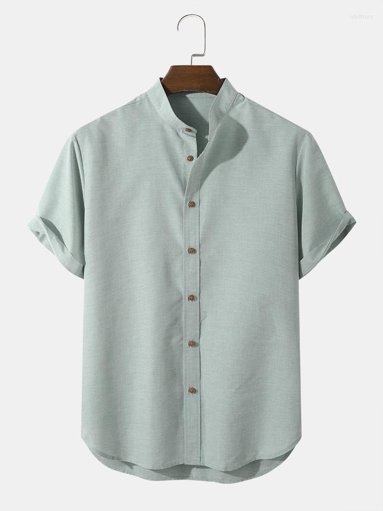 Men' Casual Shirts CharmkpR Tops 2022 Simple Style Men Solid Color Comfortable Blouse Male Stand Collar Button Up Short Sleeve -2XL, Green
Men' Casual Shirts CharmkpR Tops 2022 Simple Style Men Solid Color Comfortable Blouse Male Stand Collar Button Up Short Sleeve -2XL, Green