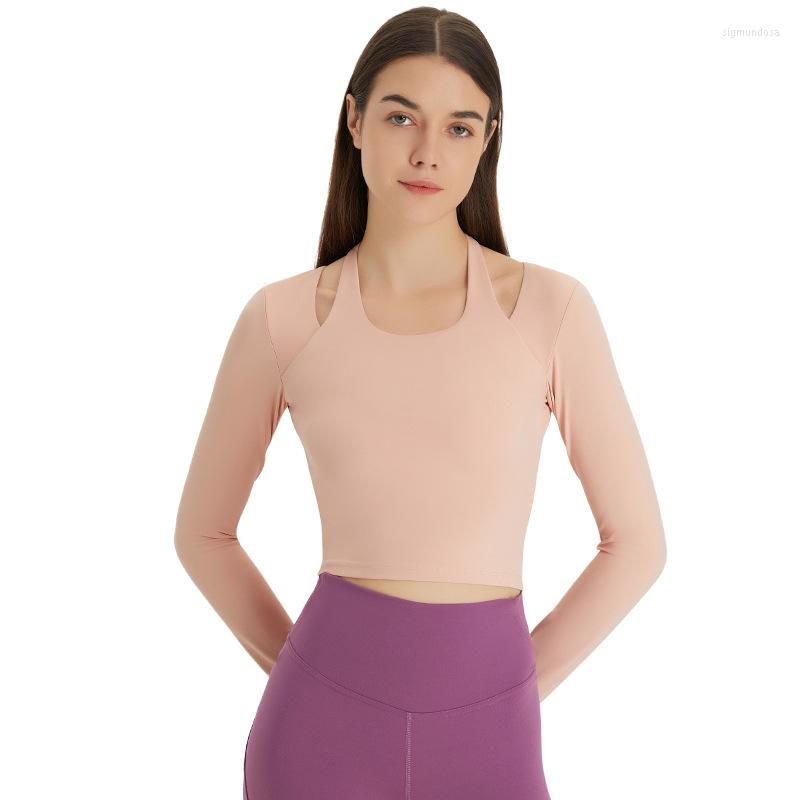 Active Shirts Slim Cropped Yoga Workout Tops Nude Women Gym Clothing All Matched Fitness Top Long Sleeve Running T-shirts Wear, Jade white
Active Shirts Slim Cropped Yoga Workout Tops Nude Women Gym Clothing All Matched Fitness Top Long Sleeve Running T-shirts Wear, Jade white