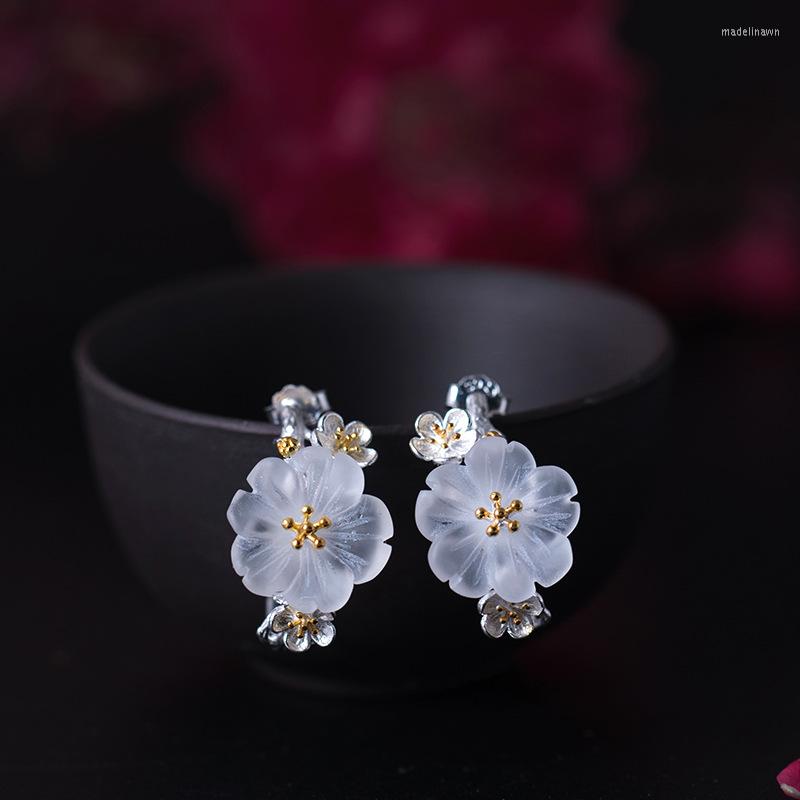 Stud Earrings 925 Sterling Silver Retro Gold Color Crystal Plum Blossom For Women Chinese Style Lady Vintage Flower Jewelry
Stud Earrings 925 Sterling Silver Retro Gold Color Crystal Plum Blossom For Women Chinese Style Lady Vintage Flower Jewelry