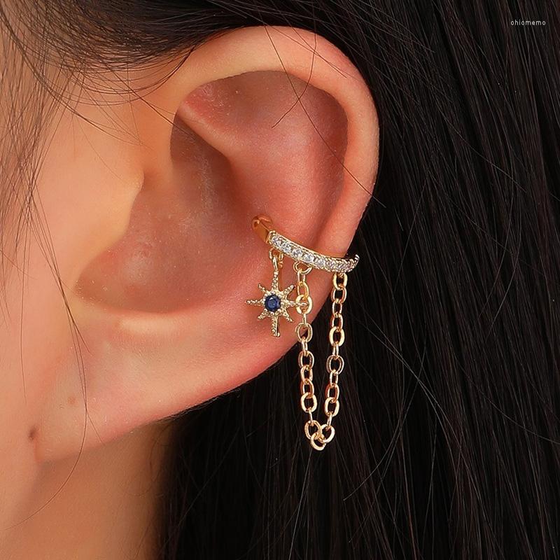 Backs Earrings 1 Pcs Women's Fashion Chain Tassel Clip Shiny Crystal Zircon Star Cuff Earring Jewelry Trendy Dangle Ear Accessory Gift
Backs Earrings 1 Pcs Women's Fashion Chain Tassel Clip Shiny Crystal Zircon Star Cuff Earring Jewelry Trendy Dangle Ear Accessory Gift