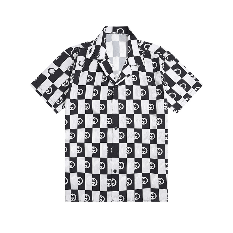 Fashion Male Hawaiian Shirt Short-Sleeves Tops Small Grid Solid Color Mens Dress Shirts Slim Men Shirt 3XL
Fashion Male Hawaiian Shirt Short-Sleeves Tops Small Grid Solid Color Mens Dress Shirts Slim Men Shirt 3XL