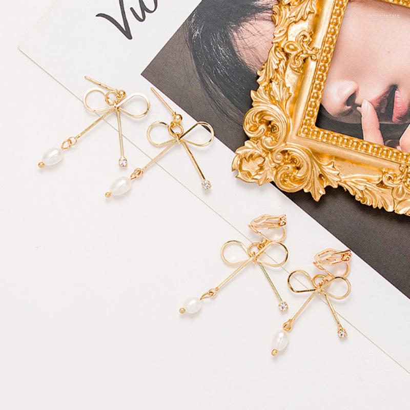 Backs Earrings Fashion Bowknot Clip On And Gold Color Pierced For Girl Party Wedding Korea Style Charm Wholesale
Backs Earrings Fashion Bowknot Clip On And Gold Color Pierced For Girl Party Wedding Korea Style Charm Wholesale