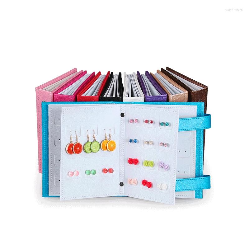 Jewelry Pouches Creative Studs Drop Dangle Earrings Storage Holder Book Stripe Portable Box Organizer Leather Display Gift Case
Jewelry Pouches Creative Studs Drop Dangle Earrings Storage Holder Book Stripe Portable Box Organizer Leather Display Gift Case