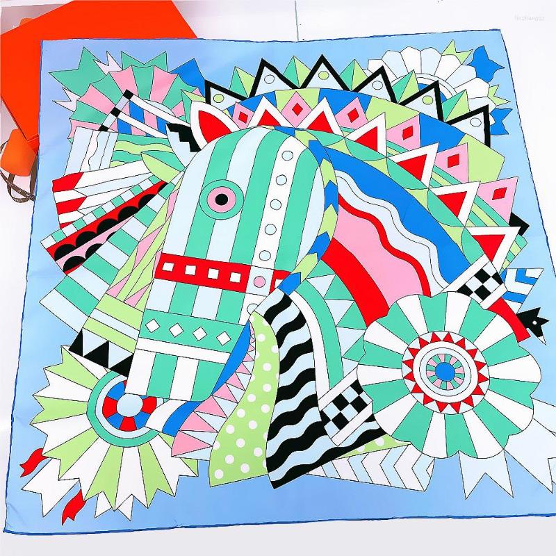 Scarves 90cm Foulard Cartoon Horse Twill Silk Square Scarf Women Shawl Brand Hijab Bandana Handmade Curled Head For Muslim Lady
Scarves 90cm Foulard Cartoon Horse Twill Silk Square Scarf Women Shawl Brand Hijab Bandana Handmade Curled Head For Muslim Lady