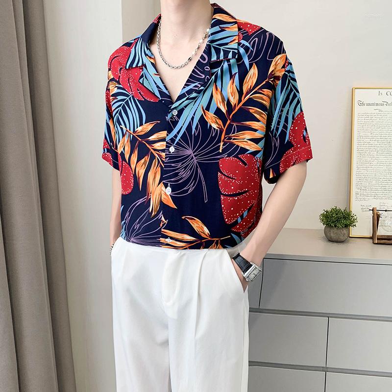 Men's Casual Shirts 2022 Hawaiian Floral Men's Summer Short Sleeve Loose Shirt Lapel Hip Hop Harajuku Tops Streetwear Men Clothing, Red
Men's Casual Shirts 2022 Hawaiian Floral Men's Summer Short Sleeve Loose Shirt Lapel Hip Hop Harajuku Tops Streetwear Men Clothing, Red