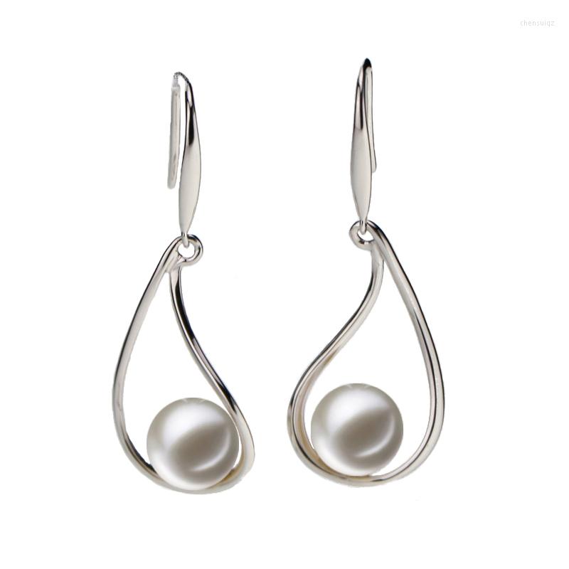 Dangle Earrings HOOZZ.P Pearl Pair Drop 8-9mm Quality Luster Round Freshwater Cultured White Black Beads 925 Silver For Women Gift
Dangle Earrings HOOZZ.P Pearl Pair Drop 8-9mm Quality Luster Round Freshwater Cultured White Black Beads 925 Silver For Women Gift