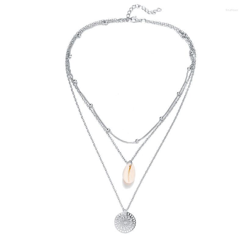 Pendant Necklaces Fashion Multi-layer Crystal Moon Shell Necklace Ladies Retro Charm Seashell Collar Party Beach Jewelry
Pendant Necklaces Fashion Multi-layer Crystal Moon Shell Necklace Ladies Retro Charm Seashell Collar Party Beach Jewelry