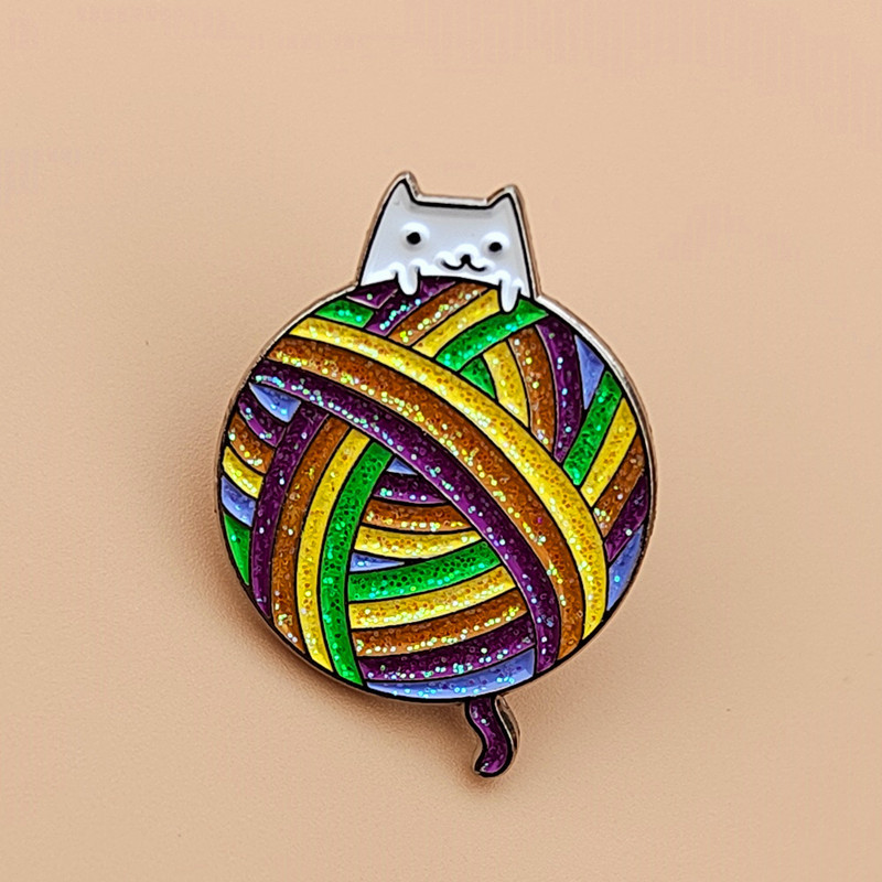 Lovely Rainbow Wool Ball Cat brooch Gay badge Backpack Polo Shirt Hat Pin Jewelry Accessories LGBT crochet pin, As picture
Lovely Rainbow Wool Ball Cat brooch Gay badge Backpack Polo Shirt Hat Pin Jewelry Accessories LGBT crochet pin, As picture