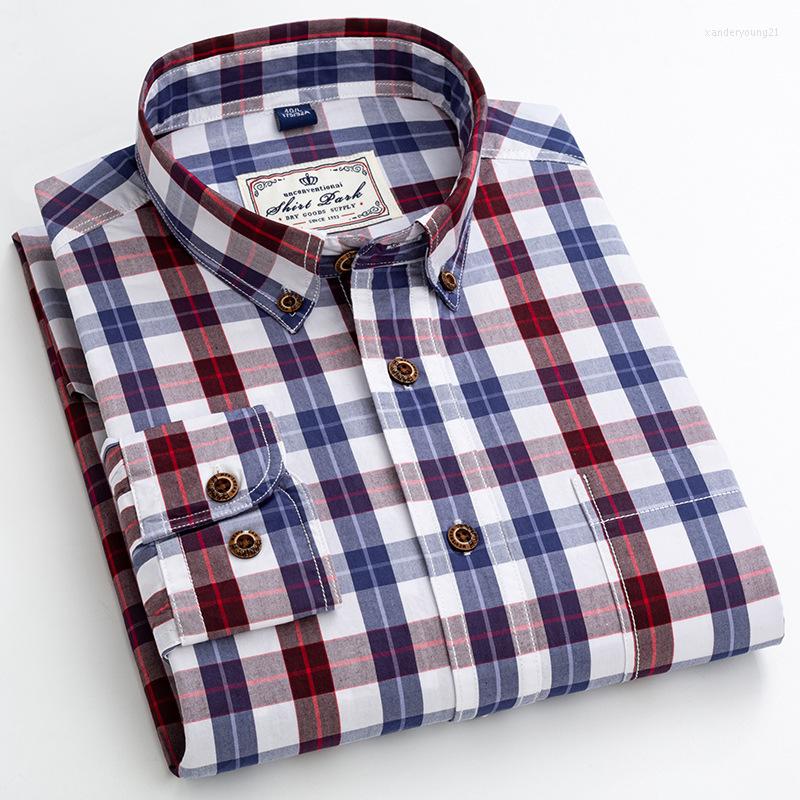 Men's Casual Shirts Button Up Shirt Plaid Mens Fashion Clothing Trends Cotton Slim Fit Men Longsleeve For Retro Clothes, 21-8
Men's Casual Shirts Button Up Shirt Plaid Mens Fashion Clothing Trends Cotton Slim Fit Men Longsleeve For Retro Clothes, 21-8