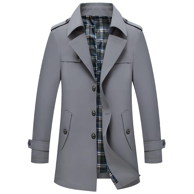 Men's Trench Coats Classic Windbreaker Business Solid Color Single-breasted Lapel Straight Through Large Size Man Jacket Boutique, Black
Men's Trench Coats Classic Windbreaker Business Solid Color Single-breasted Lapel Straight Through Large Size Man Jacket Boutique, Black