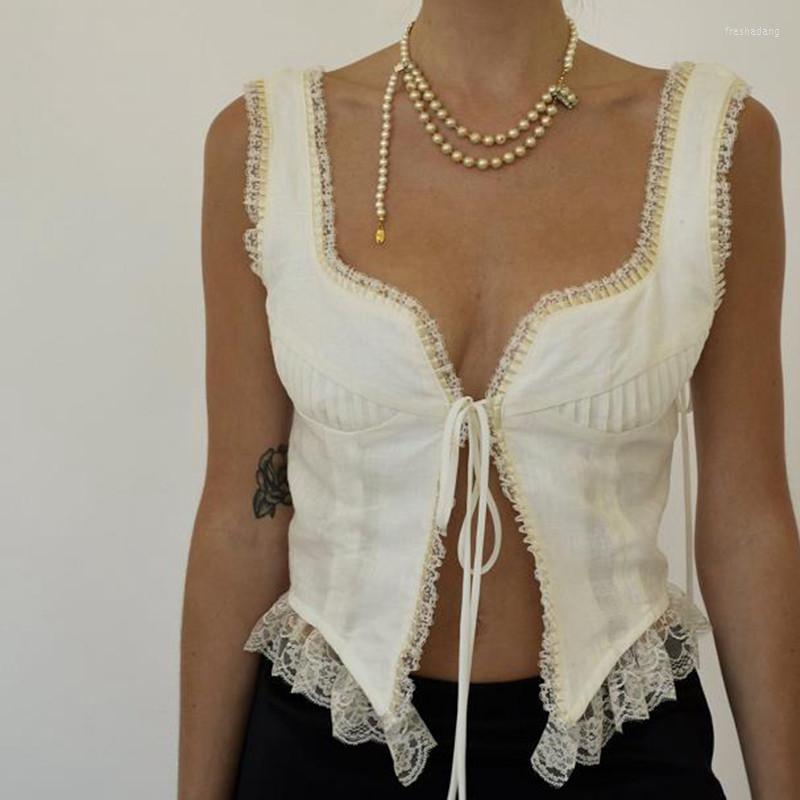 Women' Tanks Women Y2k Fairycore Tank Top Lace Trim Tie Up Backless Vest 90s Vintage Aesthetics Sweet Girl Crop French Romance Clothes
Women' Tanks Women Y2k Fairycore Tank Top Lace Trim Tie Up Backless Vest 90s Vintage Aesthetics Sweet Girl Crop French Romance Clothes
