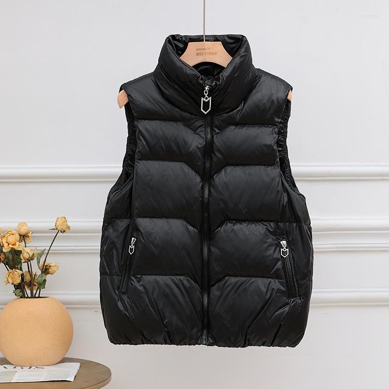Women's Vests Stand Collar Quilted White Duck Down Vest Women Korean Fashion Sleeveless Casual Warm Jackets 2022 Autumn Winter, Green
Women's Vests Stand Collar Quilted White Duck Down Vest Women Korean Fashion Sleeveless Casual Warm Jackets 2022 Autumn Winter, Green