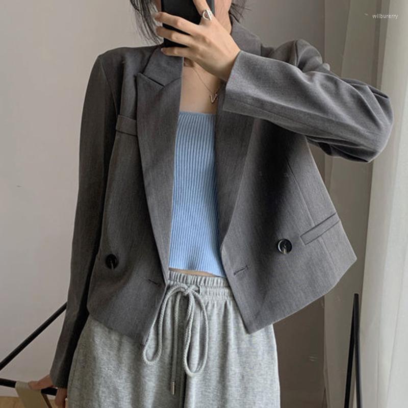Women' Suits Grey Suit Jacket Women' Short Spring And Autumn Loose Casual Top Ladies Tops Blazers, Beige
Women' Suits Grey Suit Jacket Women' Short Spring And Autumn Loose Casual Top Ladies Tops Blazers, Beige