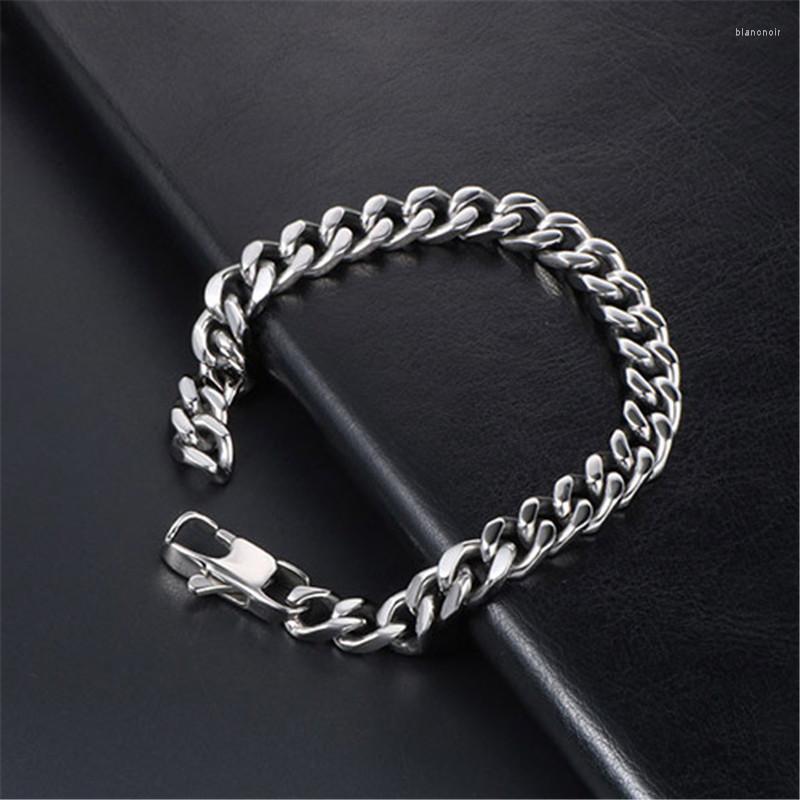Link Bracelets LETAPI 8mm Men's Stainless Steel Curb Cuban Chain Black Gold Silver Color Bracelet For Men Couple Jewelry
Link Bracelets LETAPI 8mm Men's Stainless Steel Curb Cuban Chain Black Gold Silver Color Bracelet For Men Couple Jewelry