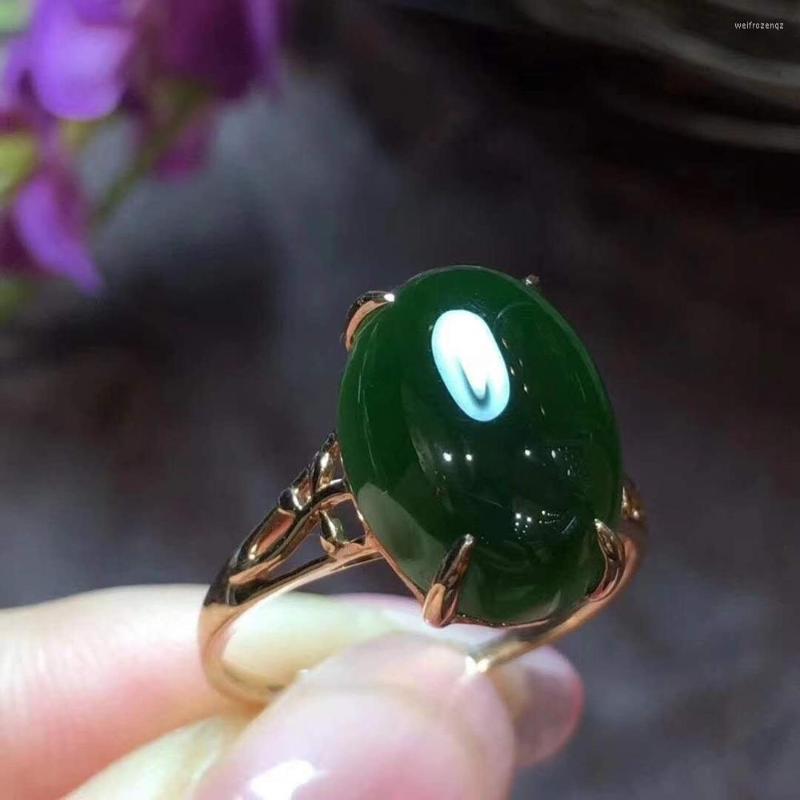 Cluster Rings Natural Real Jade Ring Fashion 925 Sterling Silver For Women Pure Clean
Cluster Rings Natural Real Jade Ring Fashion 925 Sterling Silver For Women Pure Clean