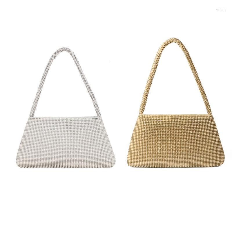 Evening Bags Elegant Rhinestone Bag Underarm Shoulder Clutch Purses Crystal Handbag For Daily Wear Street Shooting, Silver
Evening Bags Elegant Rhinestone Bag Underarm Shoulder Clutch Purses Crystal Handbag For Daily Wear Street Shooting, Silver