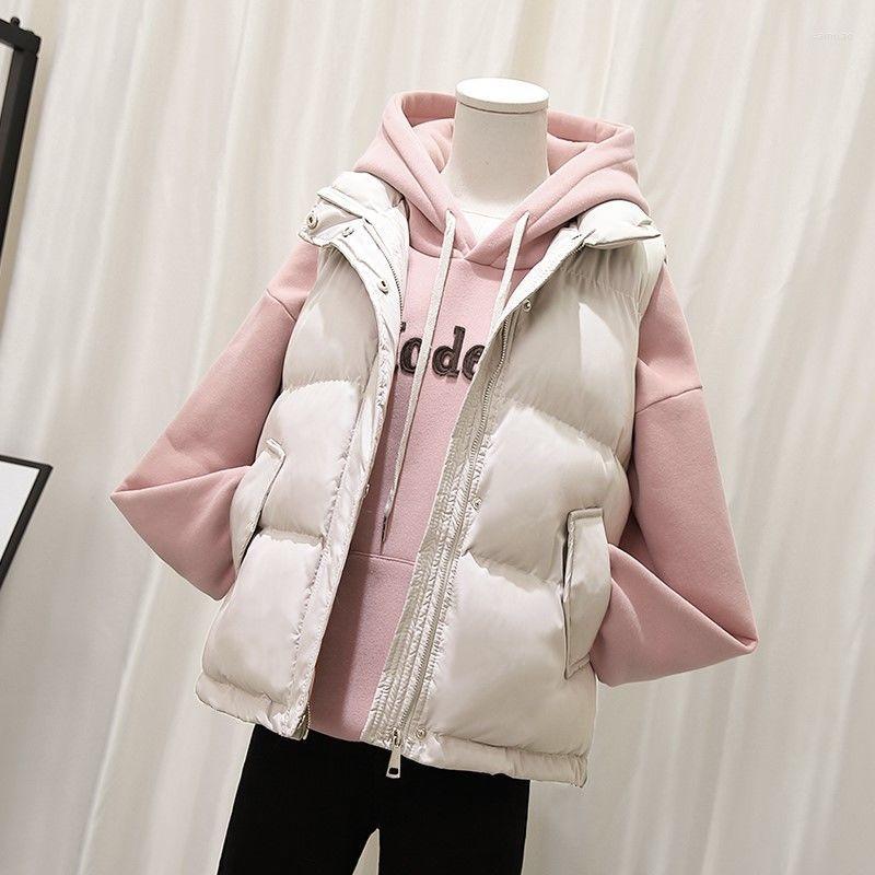 Women' Vests Woman Jacket Vest Autumn Winter Down Cotton-Padded Women' Short Loose Chaleco Mujer, Beige
Women' Vests Woman Jacket Vest Autumn Winter Down Cotton-Padded Women' Short Loose Chaleco Mujer, Beige