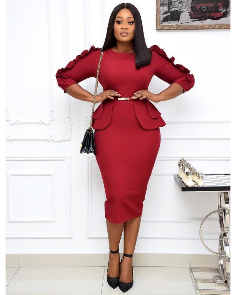 Casual Dresses 2023 Trending Womens Elegant 3/4 Sleeve Work Office Wear Dress For Ladies Knee Length African Style Formal Pencil Church, Red
Casual Dresses 2023 Trending Womens Elegant 3/4 Sleeve Work Office Wear Dress For Ladies Knee Length African Style Formal Pencil Church, Red