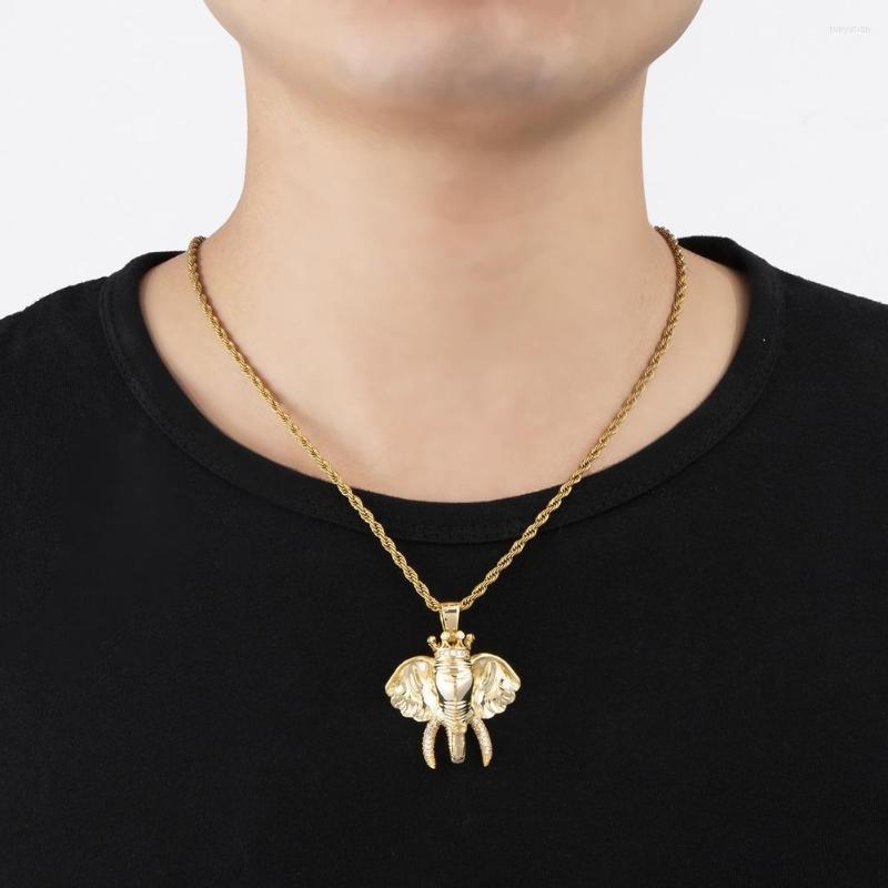 Pendant Necklaces Out Cubic Zircon Elephant Necklace With Rope Chain Hip Hop Gold Silver Color Charm Gift Jewelry For Men Women
Pendant Necklaces Out Cubic Zircon Elephant Necklace With Rope Chain Hip Hop Gold Silver Color Charm Gift Jewelry For Men Women