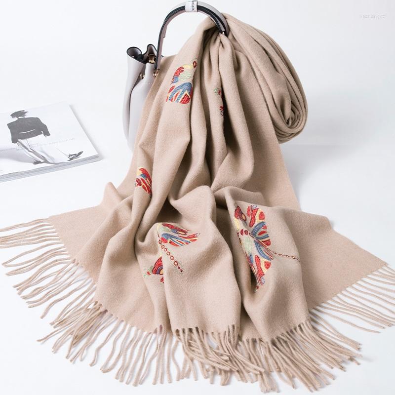 Scarves Autumn Embroidery Pure Wool Women Winter Luxury Shawls Wraps Large Pashmina Bufandas Warm Neck Scarf FoulardFemme
Scarves Autumn Embroidery Pure Wool Women Winter Luxury Shawls Wraps Large Pashmina Bufandas Warm Neck Scarf FoulardFemme