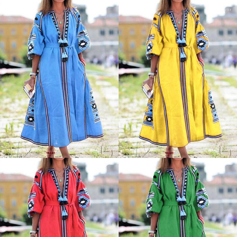 Casual Dresses Vestido Spring Summer Women' Boho Dress Fashion Elegant Sexy V-Neck Retro Digital Printed Tassel Puff Sleeve Mid Length, Green
Casual Dresses Vestido Spring Summer Women' Boho Dress Fashion Elegant Sexy V-Neck Retro Digital Printed Tassel Puff Sleeve Mid Length, Green