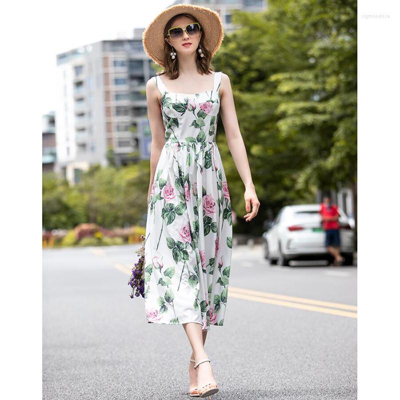 Casual Dresses Women Runway Dress 2022 High Quality Summer Sleeveless Floral Print Spaghetti Strap NP1122N, Picture shown
Casual Dresses Women Runway Dress 2022 High Quality Summer Sleeveless Floral Print Spaghetti Strap NP1122N, Picture shown