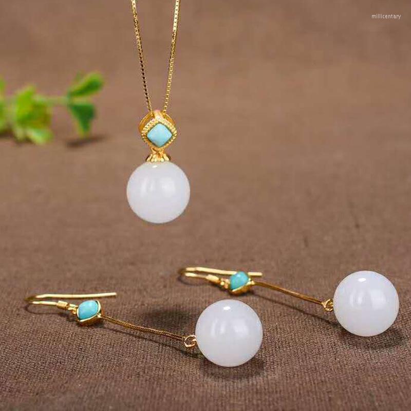Dangle Earrings Drop Real 925 Sterling Silver Round Jade Turquoise Handmade Wedding For Women
Dangle Earrings Drop Real 925 Sterling Silver Round Jade Turquoise Handmade Wedding For Women