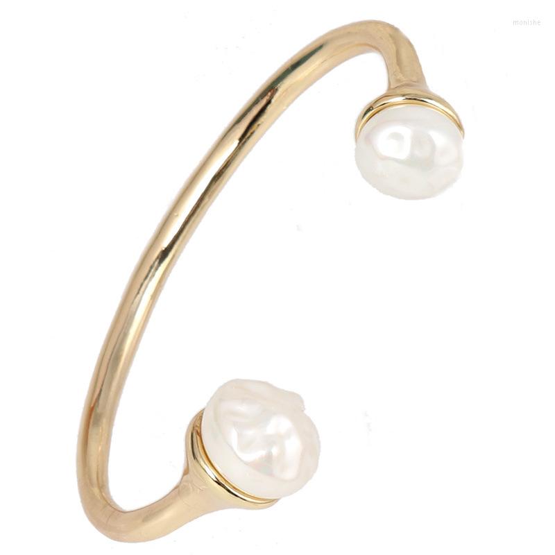 Bangle Baroque Pearl Minimalist Open Cuff Bangles For Women Gold Plated Bracelets Party Elegant Jewelry
Bangle Baroque Pearl Minimalist Open Cuff Bangles For Women Gold Plated Bracelets Party Elegant Jewelry