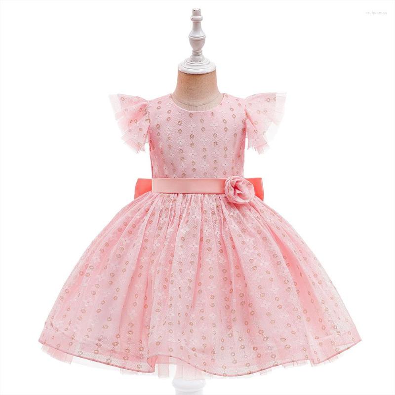 Girl Dresses Cap Sleeves Flower Girls Kids Lace Gowns With Bow Children Party Wedding Bridesmaid Clothing 2023, L5309-champagne
Girl Dresses Cap Sleeves Flower Girls Kids Lace Gowns With Bow Children Party Wedding Bridesmaid Clothing 2023, L5309-champagne