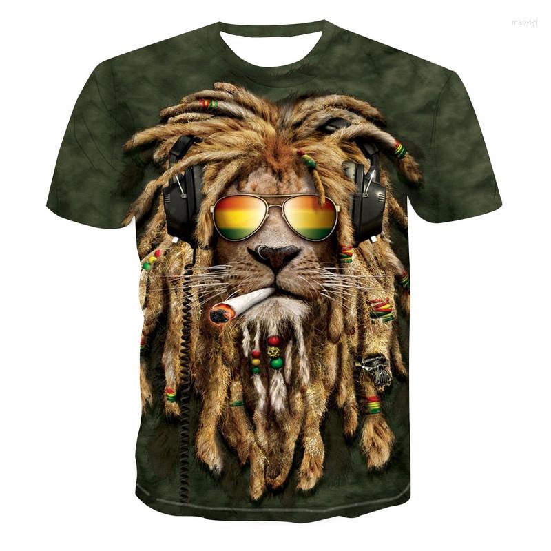 Men's T Shirts Smoking Lion And Women's Fashion Short-sleeved 3dt Shirt Casual Hip-hop Spring Summer Round Neck Top, Om2701
Men's T Shirts Smoking Lion And Women's Fashion Short-sleeved 3dt Shirt Casual Hip-hop Spring Summer Round Neck Top, Om2701