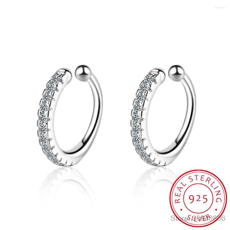 Backs Earrings Genuine 925 Sterling Silver Sweet Dazzling CZ Ear Cuff Clip Earring For Women Piercing Earing Jewelry Gift DE0082
Backs Earrings Genuine 925 Sterling Silver Sweet Dazzling CZ Ear Cuff Clip Earring For Women Piercing Earing Jewelry Gift DE0082