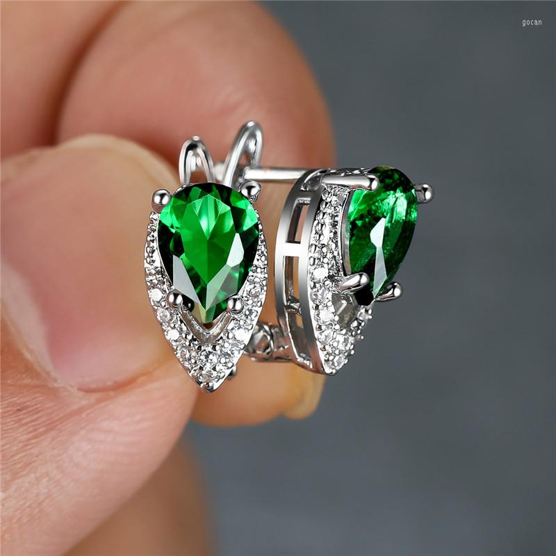 Hoop Earrings Pear Cut Multicolor Zircon Luxury Crystal Water Drop Stone Dainty Silver Color Wedding For Women
Hoop Earrings Pear Cut Multicolor Zircon Luxury Crystal Water Drop Stone Dainty Silver Color Wedding For Women