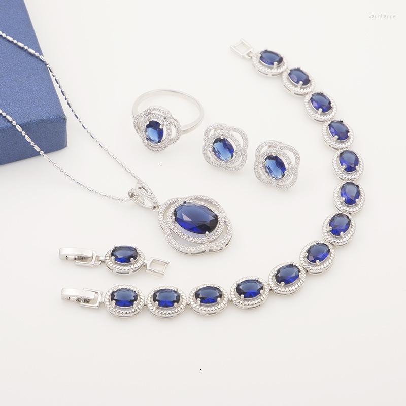 Necklace Earrings Set Zircon 925 Silver Costume Bridal Women Rings Pendant Bracelets, Picture shown
Necklace Earrings Set Zircon 925 Silver Costume Bridal Women Rings Pendant Bracelets, Picture shown