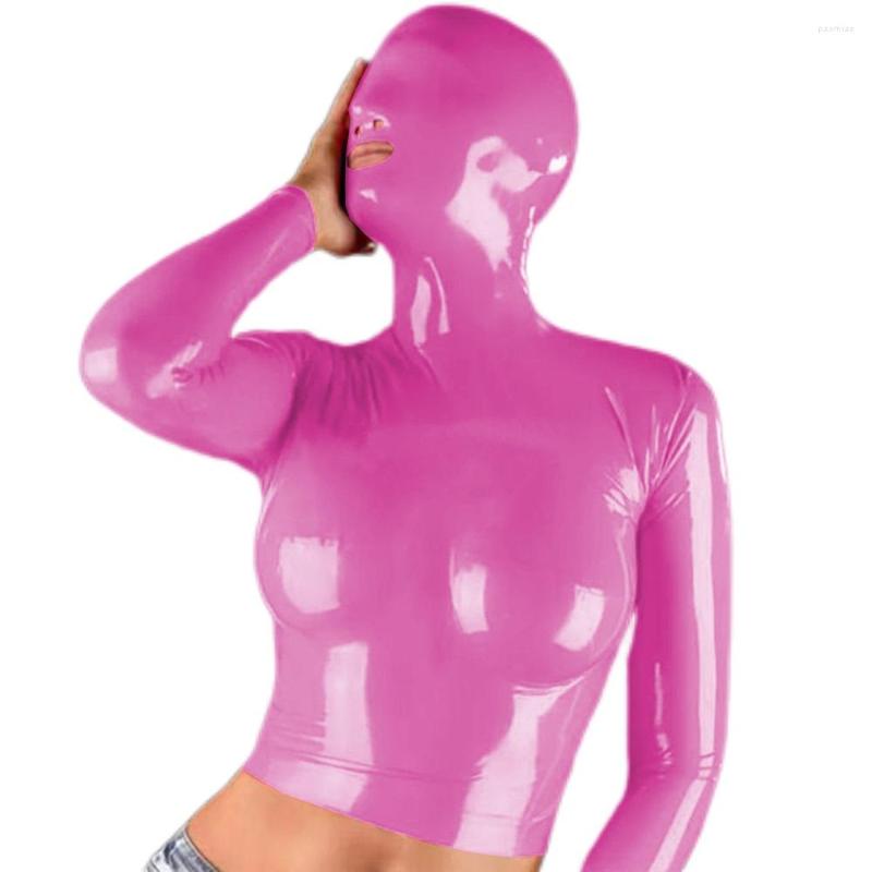 Women' T Shirts Woman' Masked Hooded Long Slevees T-Tops Sexy PVC Leather Back Zipper Stretch Slim Tops Nightclub Halloween Cosplay, Black
Women' T Shirts Woman' Masked Hooded Long Slevees T-Tops Sexy PVC Leather Back Zipper Stretch Slim Tops Nightclub Halloween Cosplay, Black