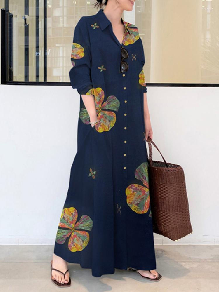Casual Dresses Vintage Printed Shirt Dress Women's Spring Autumn Sundress 2022 Long Sleeve Maxi Vestidos Female Buttons Robe, Rose red
Casual Dresses Vintage Printed Shirt Dress Women's Spring Autumn Sundress 2022 Long Sleeve Maxi Vestidos Female Buttons Robe, Rose red