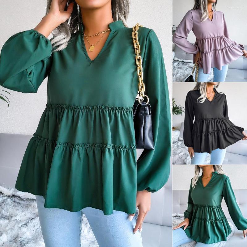 Women' Blouses Women Spring Summer Style Chiffon Shirts Lady Casual Full Sleeve V Neck Solid Tops Blusas Mujer Drop, Green
Women' Blouses Women Spring Summer Style Chiffon Shirts Lady Casual Full Sleeve V Neck Solid Tops Blusas Mujer Drop, Green
