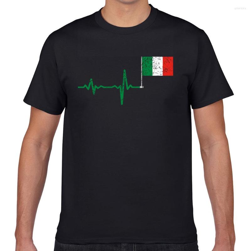Men' T Shirts Tops Shirt Men Heartbeat Italy Flag Casual Black Geek Custom Male Tshirt Fa001
Men' T Shirts Tops Shirt Men Heartbeat Italy Flag Casual Black Geek Custom Male Tshirt Fa001