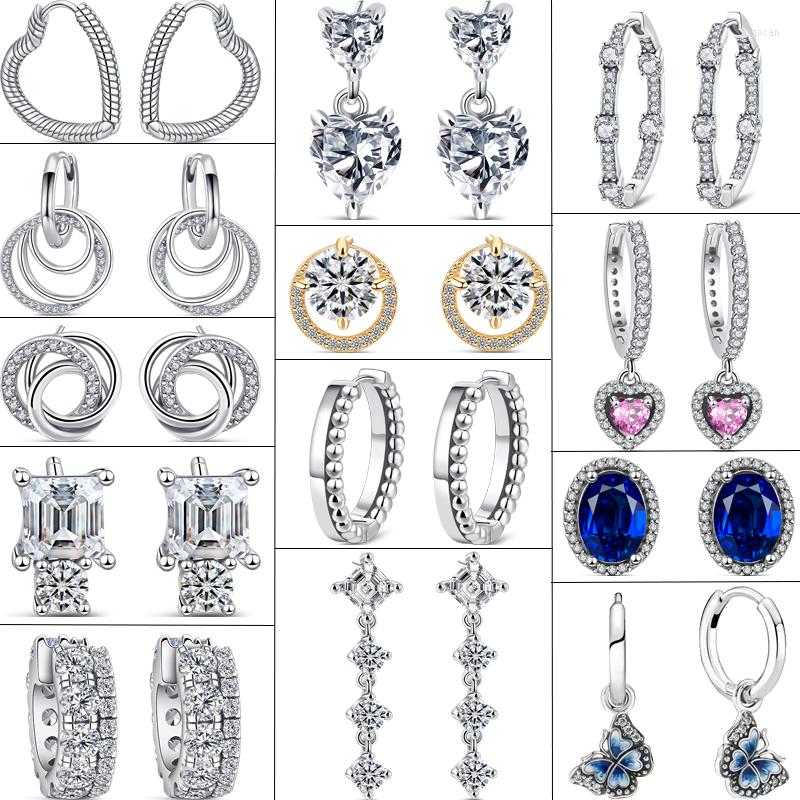Stud Earrings 925 Sterling Silver Shiny Charm Friendship Eternal Circle Heart Zircon Women Engagement Jewelry Gift
Stud Earrings 925 Sterling Silver Shiny Charm Friendship Eternal Circle Heart Zircon Women Engagement Jewelry Gift