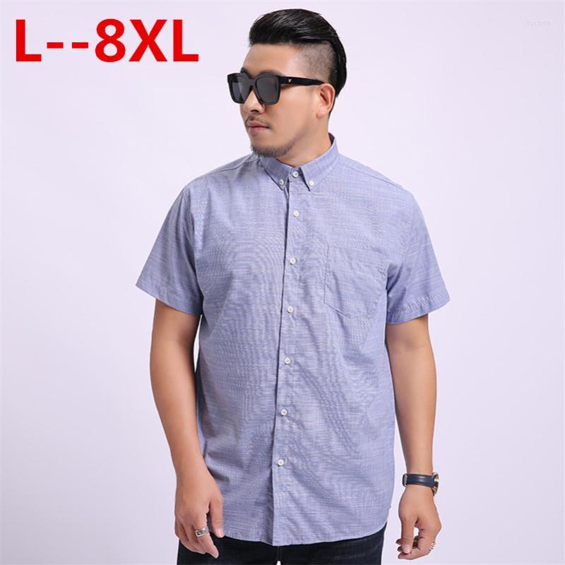 Men's Casual Shirts 6XL 8XL Plus 5XL Big Oxford Leisure Design Plaid Social Cotton Short Sleeve Men's Dress
Men's Casual Shirts 6XL 8XL Plus 5XL Big Oxford Leisure Design Plaid Social Cotton Short Sleeve Men's Dress