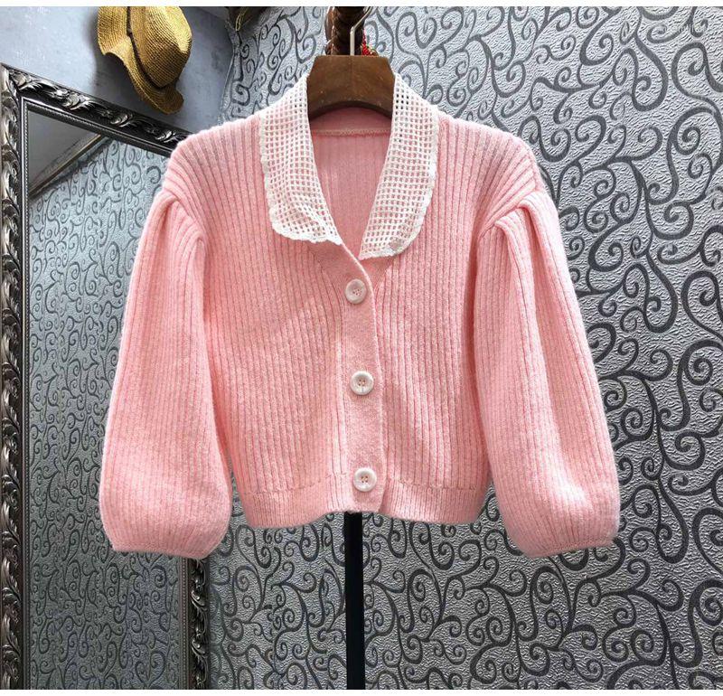 Women' Knits 2022 Spring Fashion Cardigans Women Hollow Out Turn-down Collar High Quality Knitting 3/4 Sleeve Casual Pink Tops Coat Lady, Picture shown
Women' Knits 2022 Spring Fashion Cardigans Women Hollow Out Turn-down Collar High Quality Knitting 3/4 Sleeve Casual Pink Tops Coat Lady, Picture shown