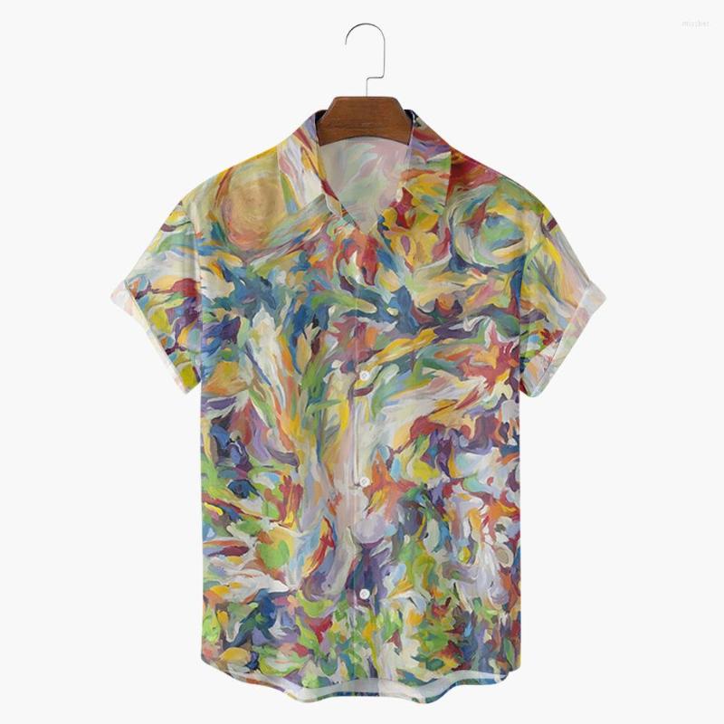 Men's Casual Shirts 2022 Cross-border Summer Oil Painting Elements 3D Digital Printing Trend Loose Short-sleeved Shirt Men's Top, Navy blue
Men's Casual Shirts 2022 Cross-border Summer Oil Painting Elements 3D Digital Printing Trend Loose Short-sleeved Shirt Men's Top, Navy blue