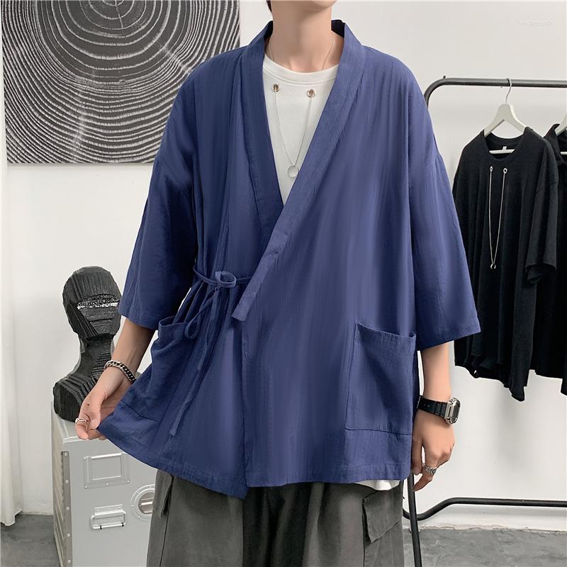 Men's Casual Shirts Japanese Kimono Men Cardigan Streetwear Yukata Male Shirt Haori Mens Traditional Samurai Clothing XXXL, Black kimono shirts
Men's Casual Shirts Japanese Kimono Men Cardigan Streetwear Yukata Male Shirt Haori Mens Traditional Samurai Clothing XXXL, Black kimono shirts