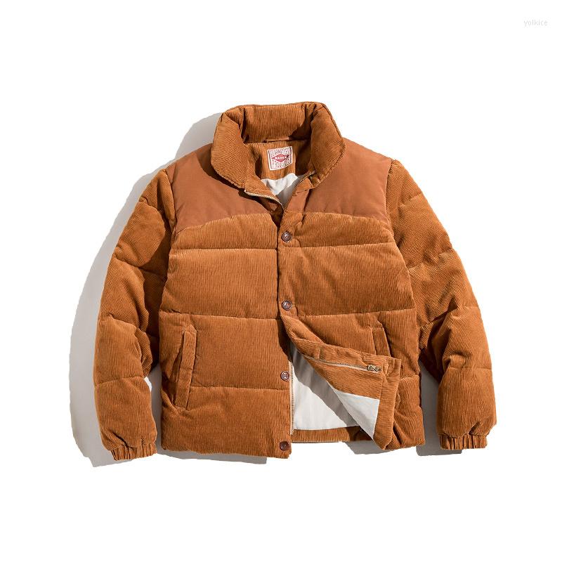 Men' Down Men Madenwinter Jacket Winter Coat American Retro Stand Collar Corduroy Stitching Cotton Padded Warm Clothes
Men' Down Men Madenwinter Jacket Winter Coat American Retro Stand Collar Corduroy Stitching Cotton Padded Warm Clothes