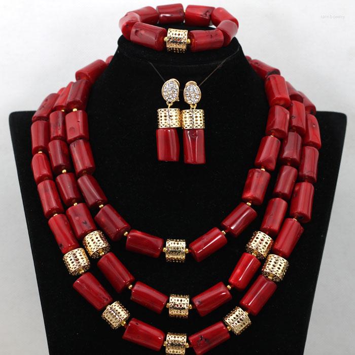 Necklace Earrings Set Red Nigerian Wedding African Beads Coral Bracelet Statement Jewelry CNR465, Picture shown
Necklace Earrings Set Red Nigerian Wedding African Beads Coral Bracelet Statement Jewelry CNR465, Picture shown