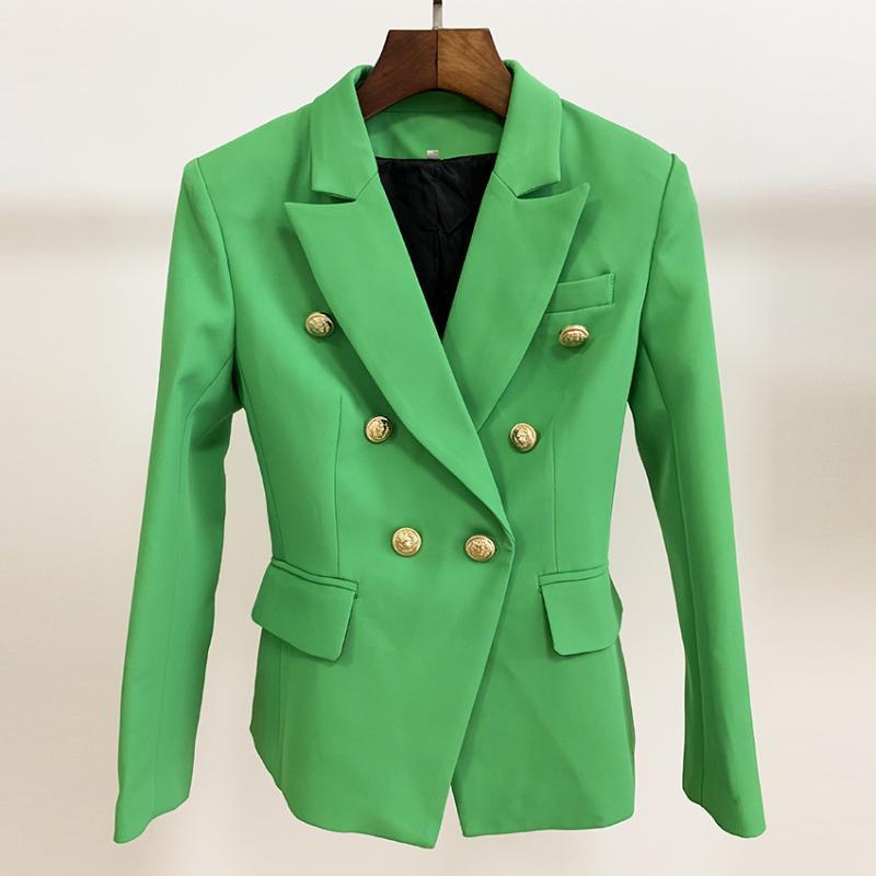 Women' Suits & Blazers HIGH STREET 2022 Designer Blazer Metal Lion Buttons Double Breasted Classic Jacket Emerald Green1, Picture shown
Women' Suits & Blazers HIGH STREET 2022 Designer Blazer Metal Lion Buttons Double Breasted Classic Jacket Emerald Green1, Picture shown