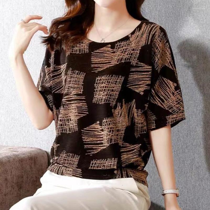 Women' T Shirts 2022 Summer Casual Elegant Fashion Printed T-shirt Street Short Bat Sleeve O-neck Loose Pullover Top Women' Clothing, Blue
Women' T Shirts 2022 Summer Casual Elegant Fashion Printed T-shirt Street Short Bat Sleeve O-neck Loose Pullover Top Women' Clothing, Blue