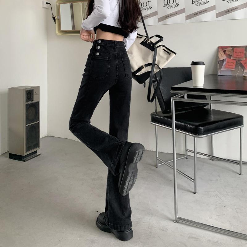 Women' Jeans Women High Waist Denim Long Trousers Black All-match Flare Pants Slim Girls Streetwear
Women' Jeans Women High Waist Denim Long Trousers Black All-match Flare Pants Slim Girls Streetwear
