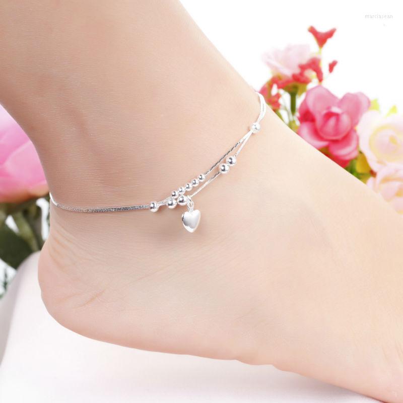 Anklets Fashion Jewelry Plated Silver Anklet Solid Heart Pendant High Quality Ankle Bracelet Factory Price MDA002
Anklets Fashion Jewelry Plated Silver Anklet Solid Heart Pendant High Quality Ankle Bracelet Factory Price MDA002