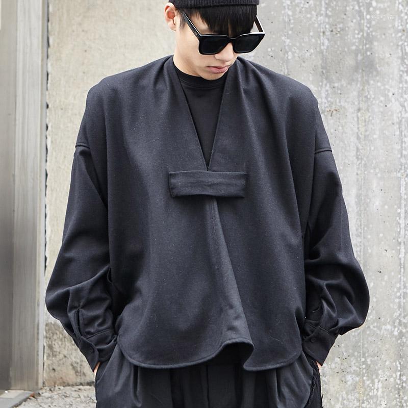 Men's Casual Shirts Men's Spring And Autumn Dark Personality Front Back To Wear Loose Large Long Sleeve, Black
Men's Casual Shirts Men's Spring And Autumn Dark Personality Front Back To Wear Loose Large Long Sleeve, Black