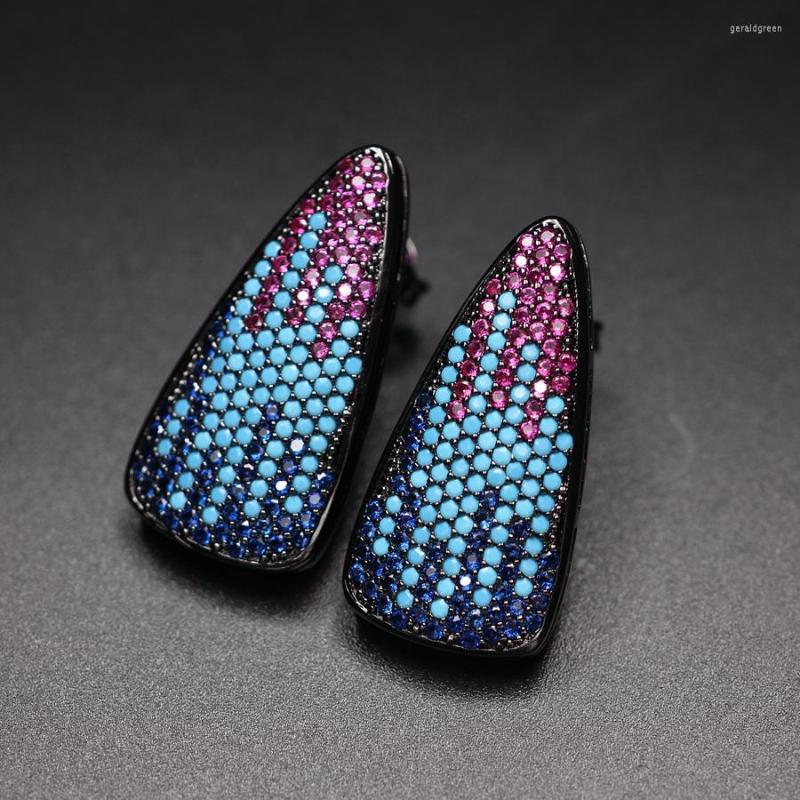 Stud Earrings Full Paved Multi Color Cubic Zirconia For Women Natural Blue Turquoises Stone Geometry Colorful Rainbow Jewelry
Stud Earrings Full Paved Multi Color Cubic Zirconia For Women Natural Blue Turquoises Stone Geometry Colorful Rainbow Jewelry